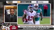 ESPN First Take Odell Beckham & Eli Manning shine as Giants top Dolphins