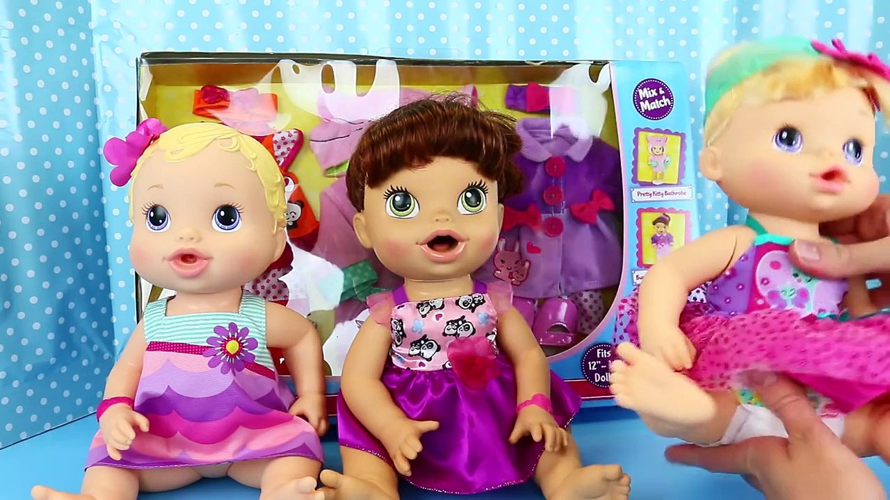BABY ALIVE Doll Dress Up Party With New Clothes for Baby All Gone Doll & Bipsy Burpy Disne