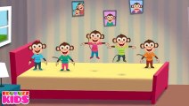 Five Little Monkeys Jumping On The Bed | Part 1 - The Naughty Monkeys | ChuChu TV Kids Son