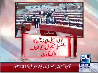 The National Assembly, opposition walkout against the amnesty scheme