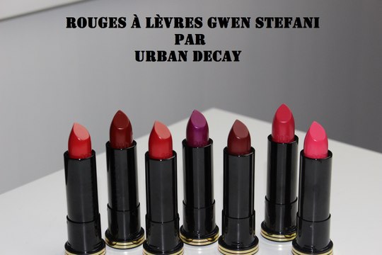 Revue des rouges à lèvres Gwen Stefani par Urban Decay