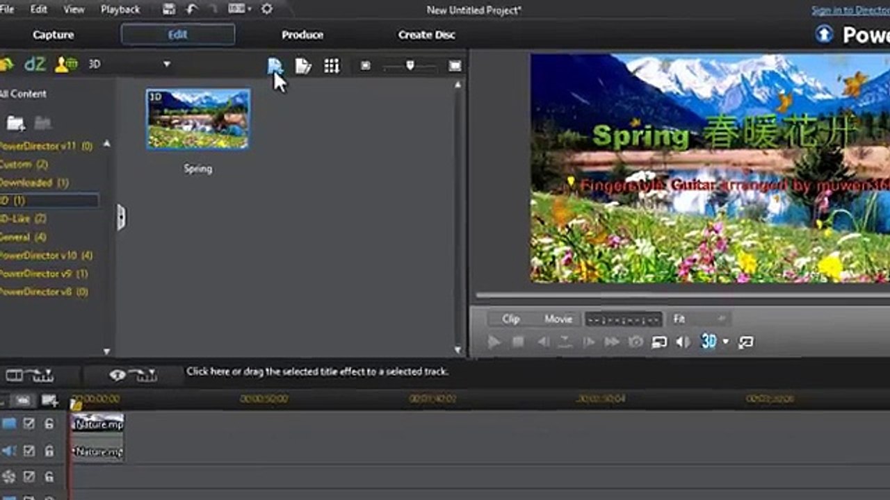 PowerDirector  Tutorial - How To Add Text and Text Effects to Videos
