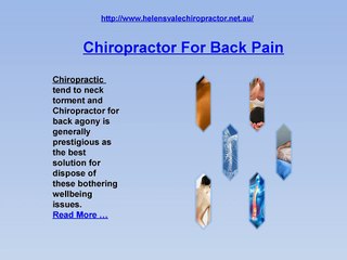 Chiropractor For Back Pain