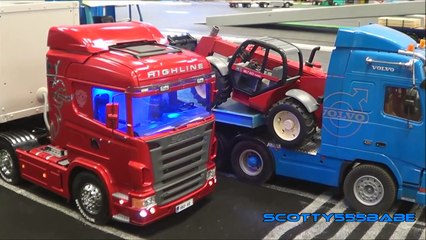 Rc Trucks @ leyland August 2015 Tamiya Wedico scaleART Carson RC LKW Wedico Cascadia