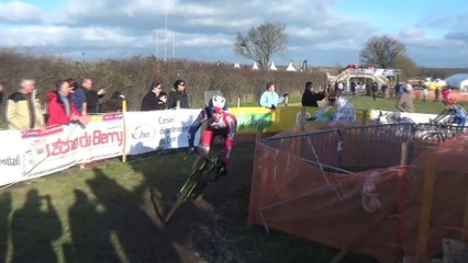 Coupe du Monde Elites de cyclo-cross 2016 : Les hommes de tête dans l'escalier à Lignières