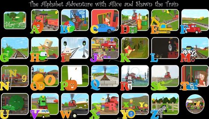 Choose Your Favorite Letter to Watch! The Alphabet Adventure with Alice and Shawn the Trai