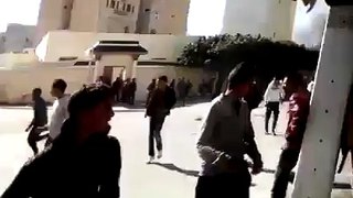 اطلاق كثيف للغاز المسيل للدموع في شوارع سيدي بوزيد..