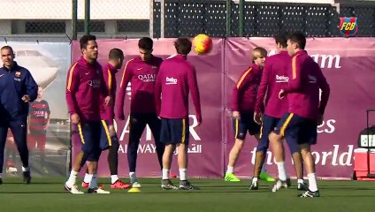 FC Barcelona training session- Recovery session with Málaga in mind