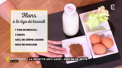 La recette anti-gaspi : un flan à la tige de brocoli