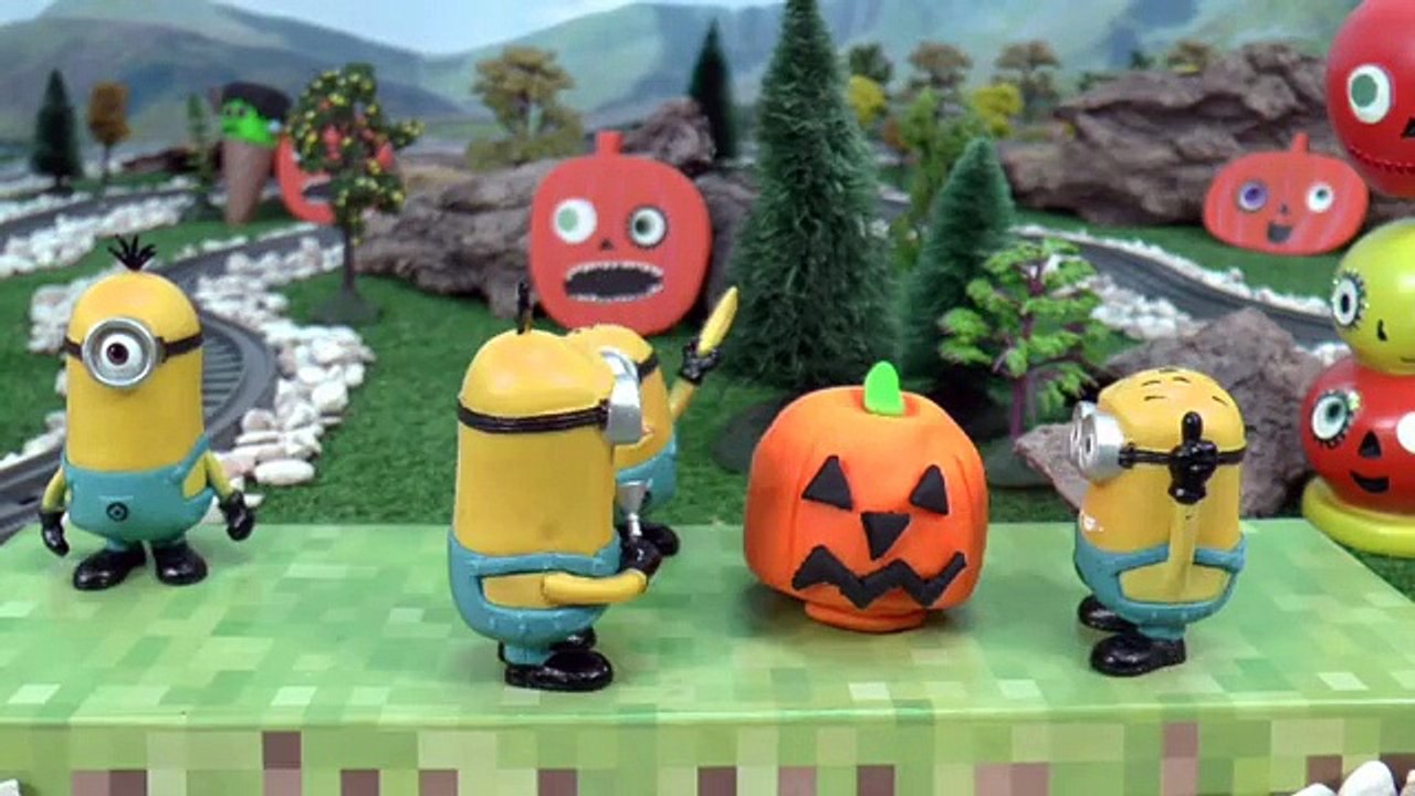 Minions Shark Dragon Cars TMNT and Thomas & Friends Play Doh | Who\'s Scared Stop Motion Toy Storie