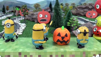 Minions Shark Dragon Cars TMNT and Thomas & Friends Play Doh | Who\'s Scared Stop Motion Toy Storie