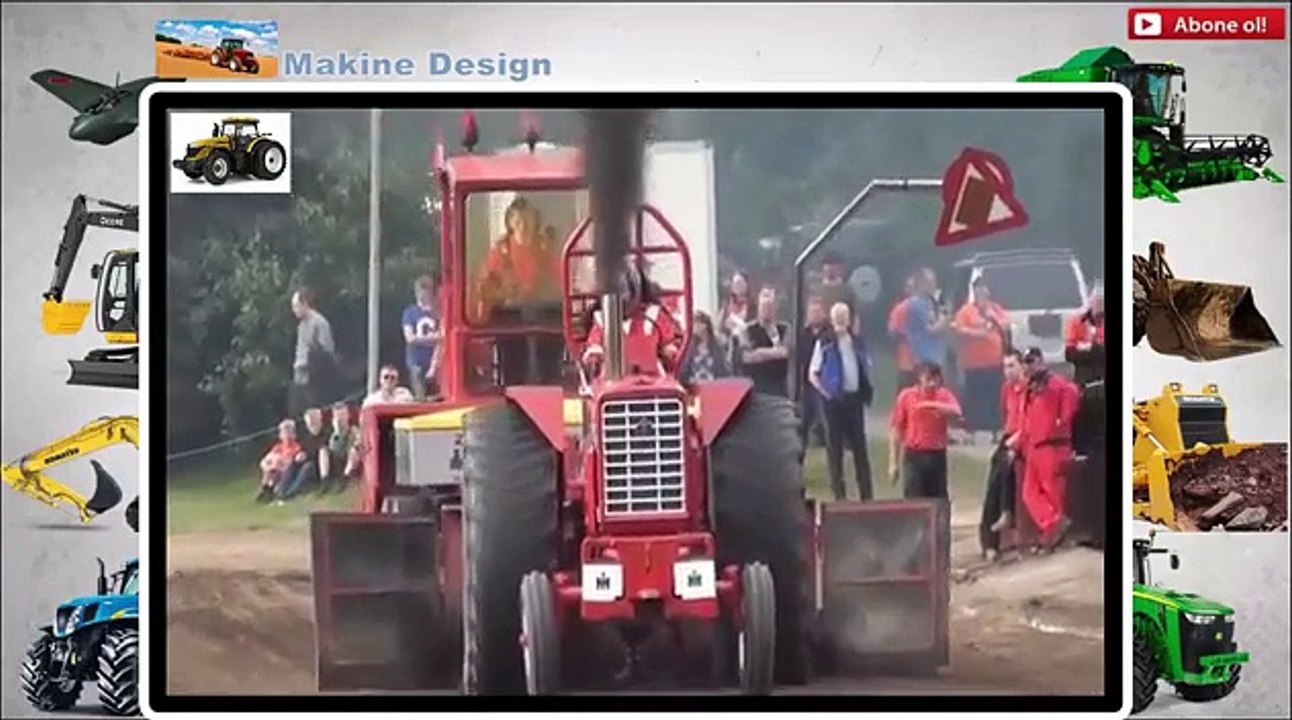 Traktor Yarışları İçin Modifiye Edilmiş Mega Traktorler