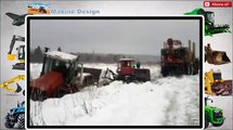 Fena Batmış Bir Traktoru Zor Bela Kurtarma Operasyonu