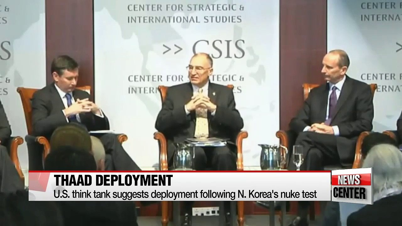 U.S. think tank suggests THAAD deployment to S. Korea following N. Korea nuke test