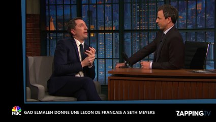 Gad Elmaleh se transforme en professeur de français à la télévision américaine (Vidéo)