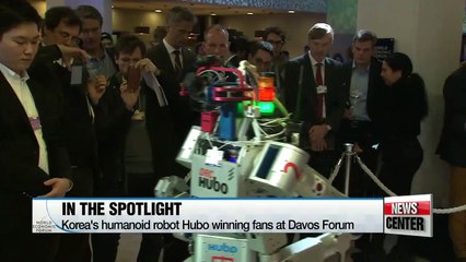 Korea's humanoid robot in the spotlight at World Economic Forum