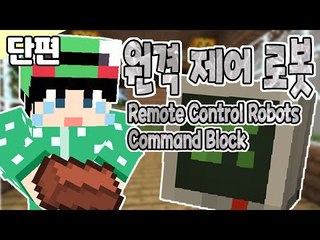 [루태] 원격으로 제어가 가능한 로봇? Remote Control Robots Command Block 마인크래프트