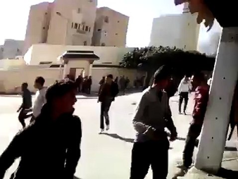 اطلاق كثيف للغاز المسيل للدموع في شوارع سيدي بوزيد
