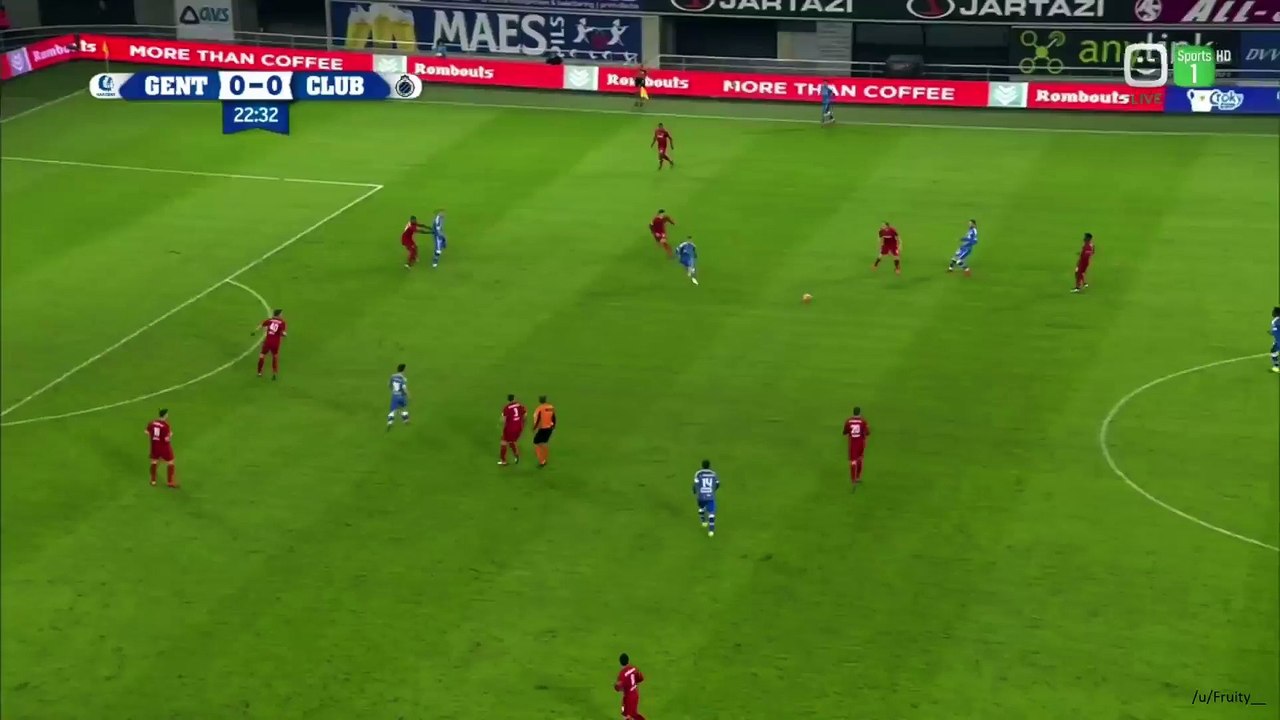 Dion Cools red card vs Gent