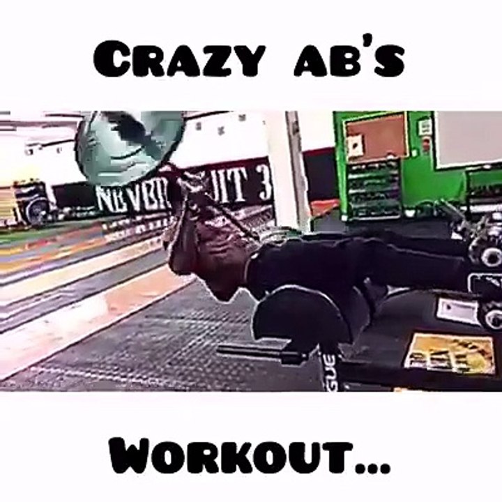 Crazy ab's workout, this guy is really got hard core