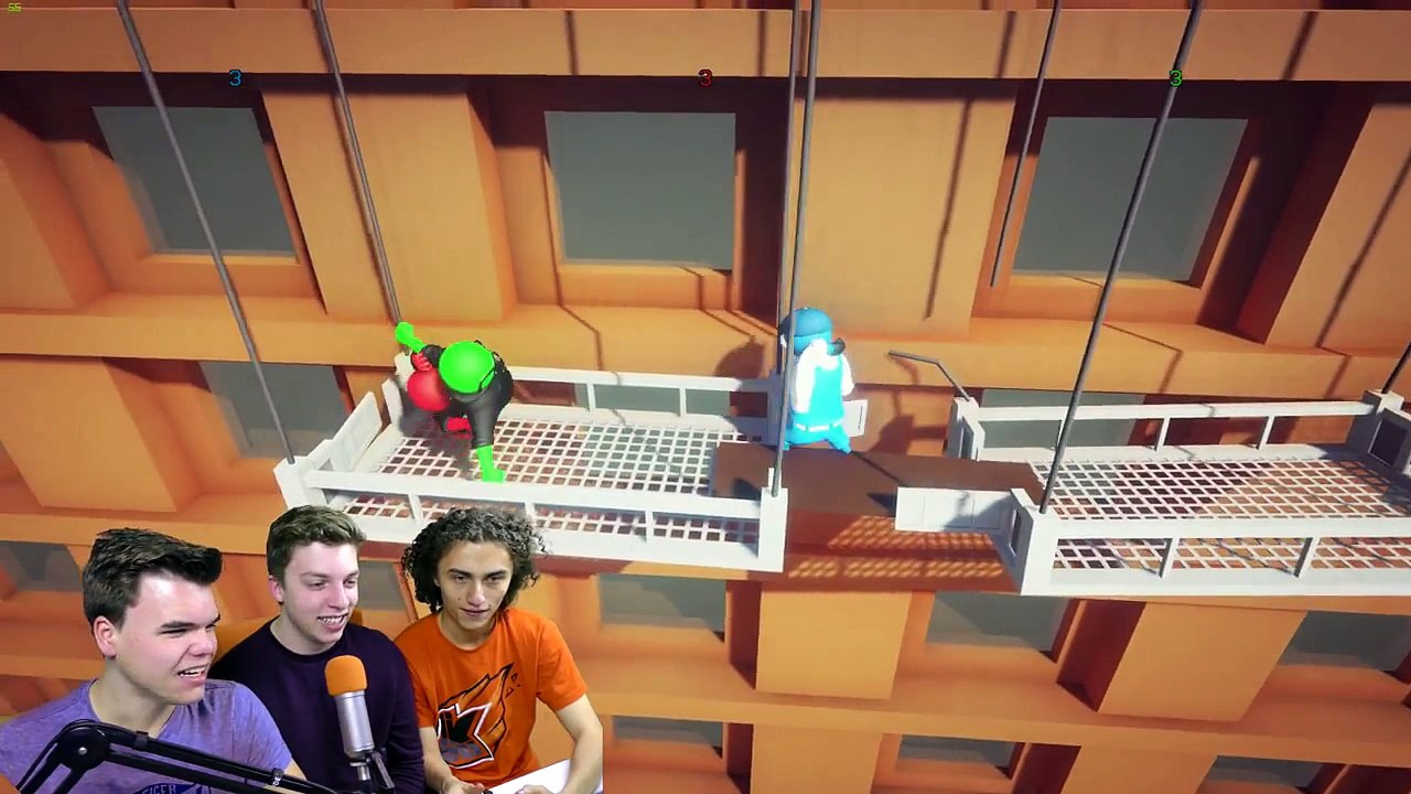 HANGING FROM A LEDGE! (Gang Beasts Funny Moments)