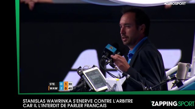 Stanislas Wawrinka s’énerve contre l’arbitre car il l’empêche de parler français (vidéo)