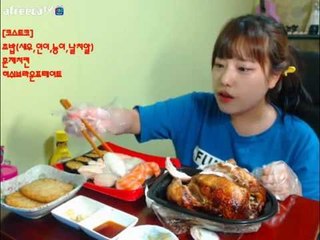 터민 코스트코 초밥+로스트치킨+해쉬브라운포테이토 먹방