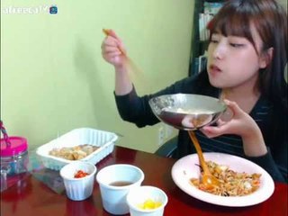 터민 알밥+콩국수+미니만두샐러드 먹방