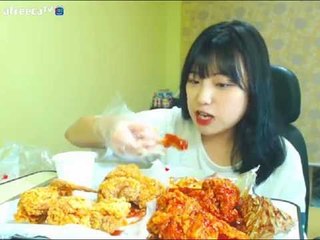 터민 치킨마루 후라이드+양념치킨 먹방