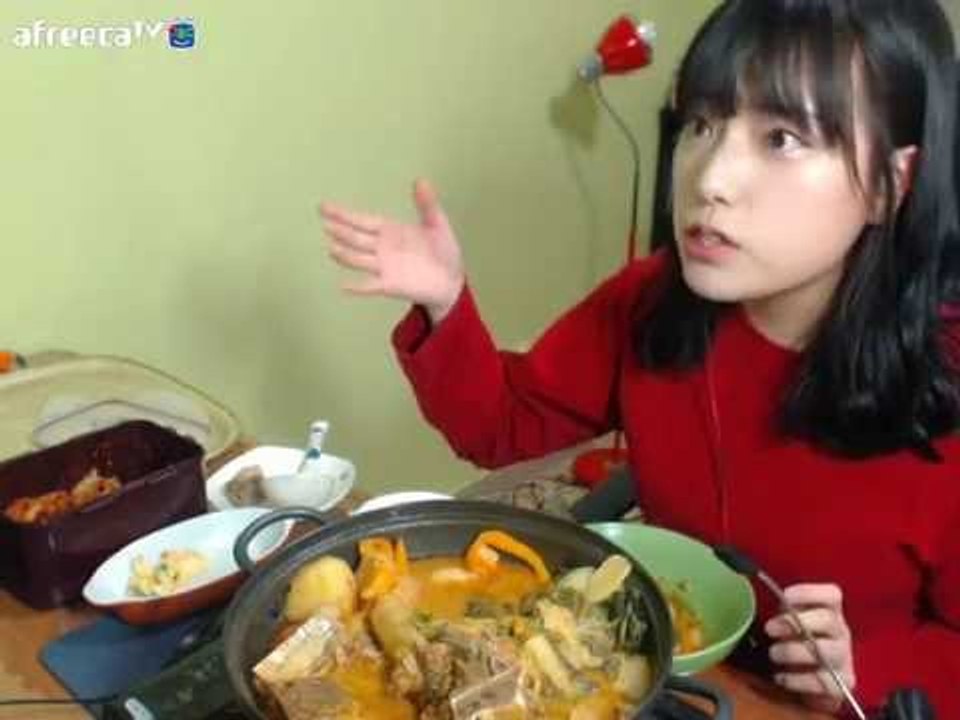터민 감자탕 먹방