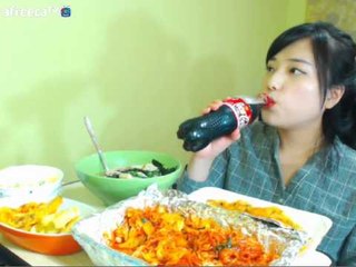 터민 매운닭갈비 + 떡만두국 먹방