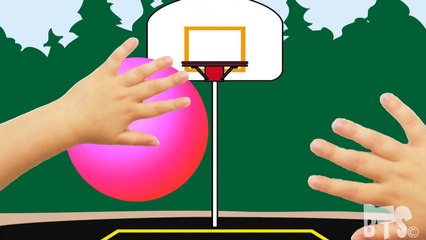 Learn Colors with Basketball Shooting game, Teach Colours for Baby Children Kids Learning