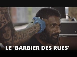 Le 'Barbier des rues' offre des coupes aux SDF