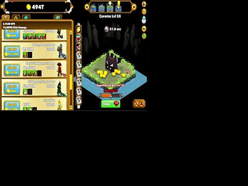 Clicker Heroes Gameplay