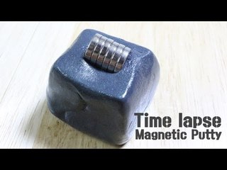자석을 먹는 액체괴물인듯 고체괴물 인듯?! / Magnetic Putty TIME LAPSE 2탄  / 알쿡 / RMTV LAB