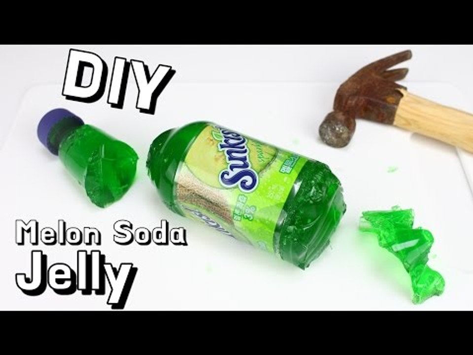 How to make real melon soda Jelly Pudding Gummy at Home (DIY Recipe