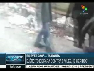 Soldados turcos hieren a 10 civiles; uno es reportero