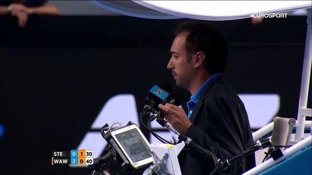 Stan Wawrinka s'énerve parce qu'il ne peut pas parler en français avec l'arbitre