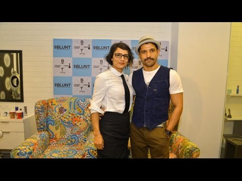 Farhan Akhtar at The Launch of Adhuna Akhtar’s BBlunt Salon | Bollywood News