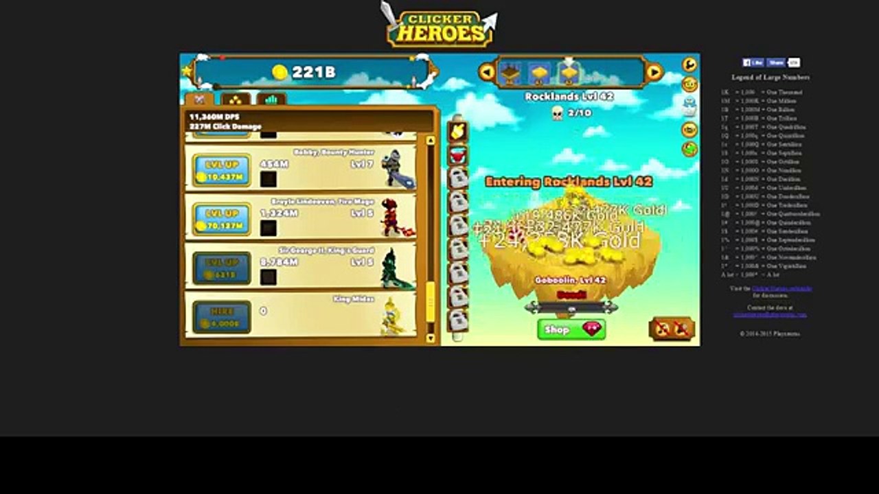 Clicker Heroes Gameplay