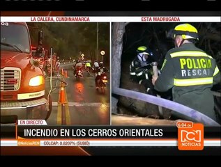 Incendio destruyó varias hectáreas de bosque nativo en los Cerros Orientales de Bogotá