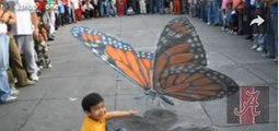 Amazing 3D Street Art Illusions Compilation 2014    => must watch