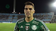 Moisés comemora estreia 'pé-quente' com gol pelo Palmeiras