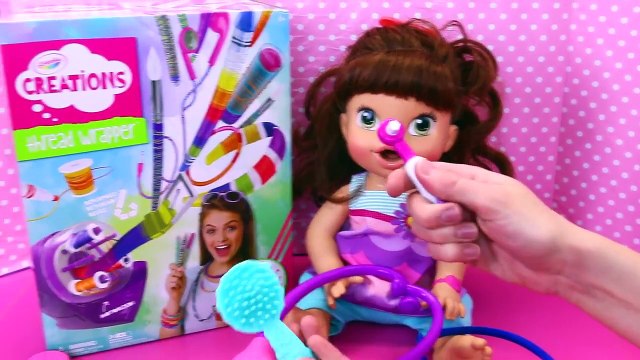 CRAYOLA Creations Thread Wrapper Machine Arts & Crafts DIY Baby Alive Lucy Accessories