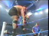 Brock Lesnar Suplexes Big Show Through The Ring