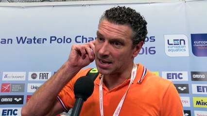 Interviews after Netherlands won by 15:14 against Spain – Women Semifinal, Belgrade 2016 European Championships
