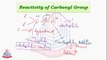 Reactivity of Carbonyl Group , Reactions of Carbonyl Compounds  ( Nucleophilic Additional Reaction & Base-Catalysed Addition Reactions )