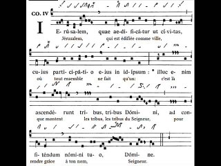 Communio gregorian 'Jerusalem', Dominica IV in Quadragesima (4è dimanche de Carême)
