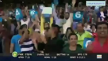 Shaid Afridi 23 off 8 balls