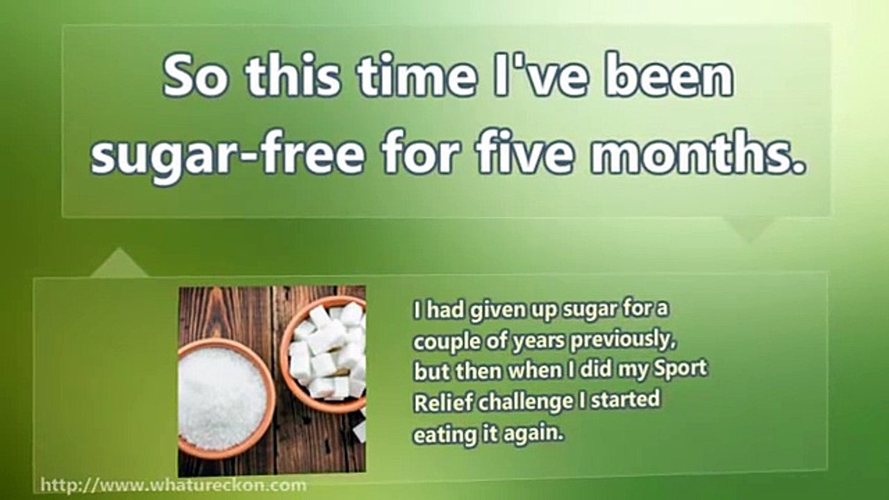 How to be sugar free